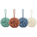 Yord Recycled Mesh Bath Poufs 13 cm Assorted Pack of 4 - Product view